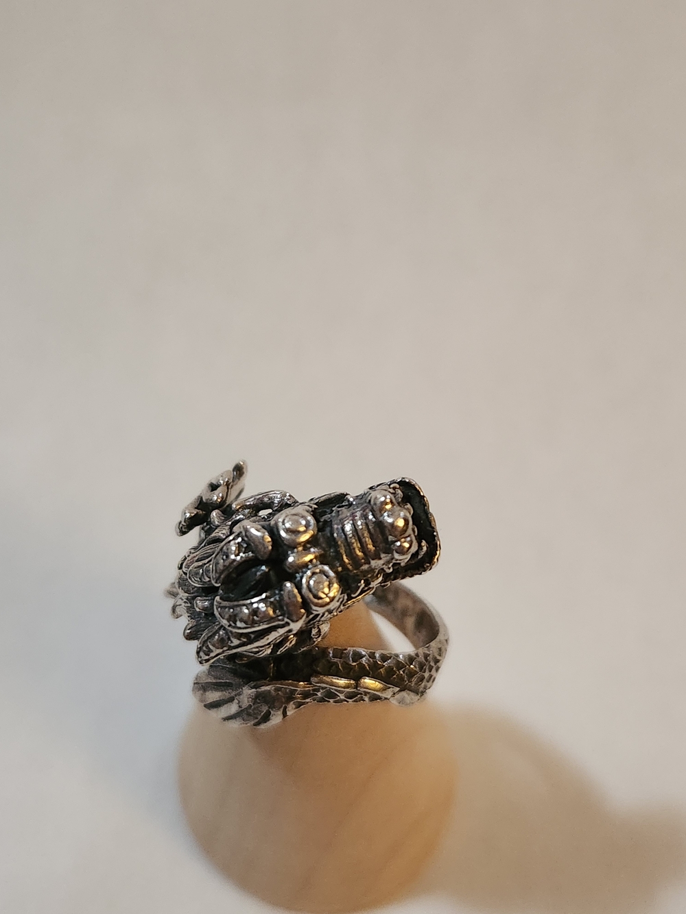 Silver Dragon Wrap Ring